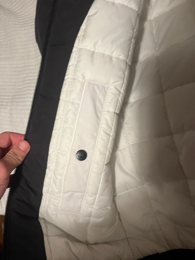 Abrigo Adidas Negro y Blanco