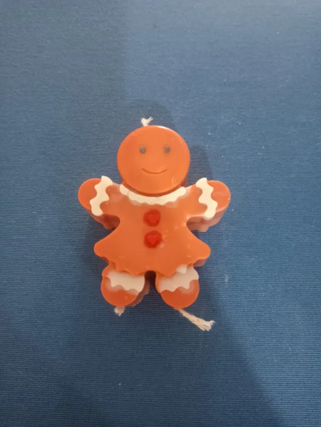 Velas Navideñas Estilo Galleta Jengibre