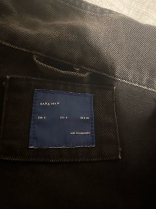 Chaqueta vaquera Zara negra