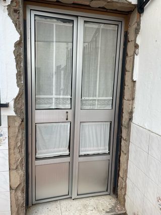 Puerta balconera aluminio 100x200 cm