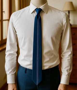 Cravatta Zarlini blu navy – 100% Made in Italy