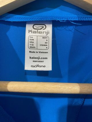 Cortavientos running Kalenji azul talla S