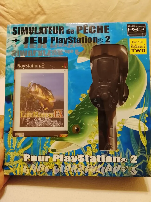 Simulador de Pesca PS2 + Juego Lake Masters EX