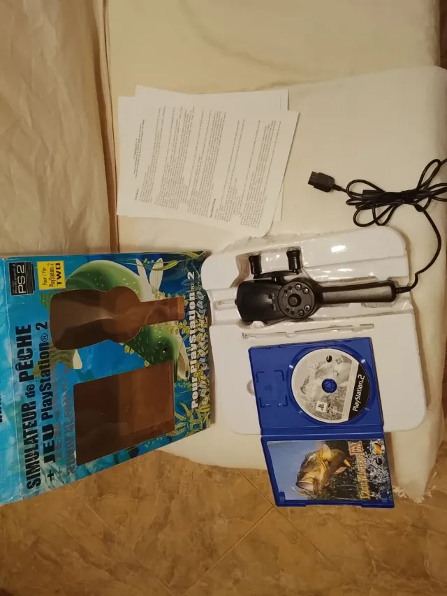 Simulador de Pesca PS2 + Juego Lake Masters EX