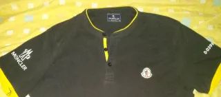 Polo Moncler original Talla XL Negro y Amarillo