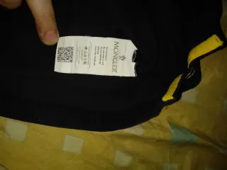 Polo Moncler original Talla XL Negro y Amarillo
