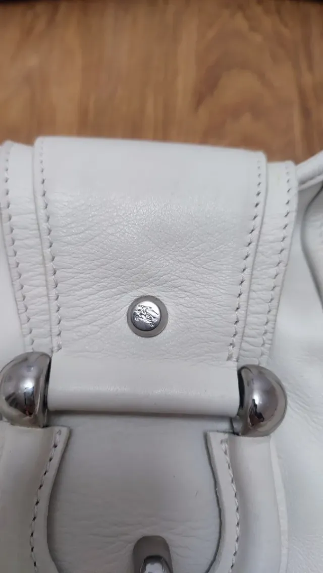Bolso Burberry Blanco Piel