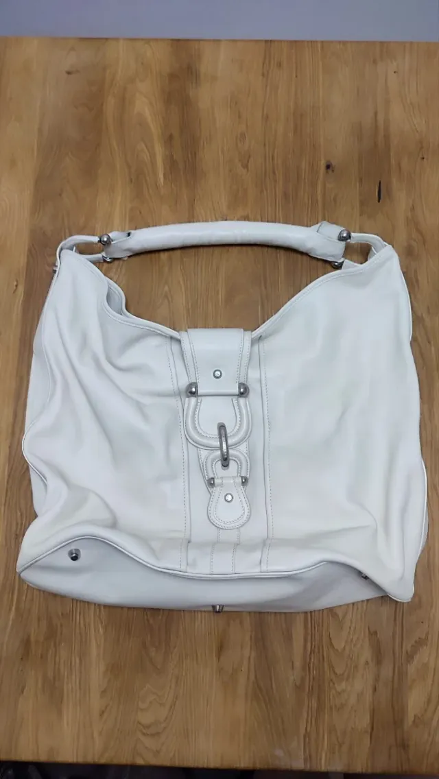 Bolso Burberry Blanco Piel