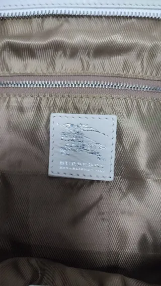 Bolso Burberry Blanco Piel