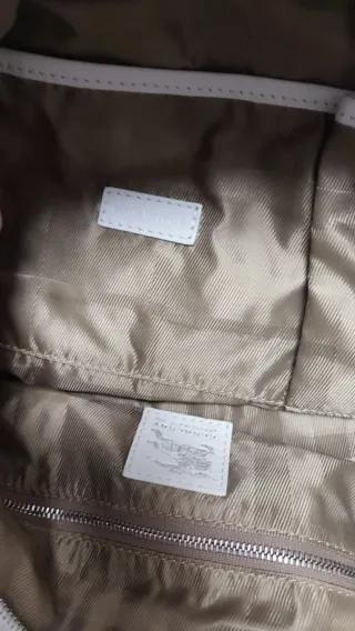 Bolso Burberry Blanco Piel