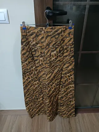 Falda Scalpers Mujer Estampada Marrón