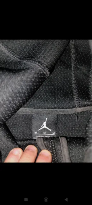 Chaqueta Jordan Gris con Cremallera