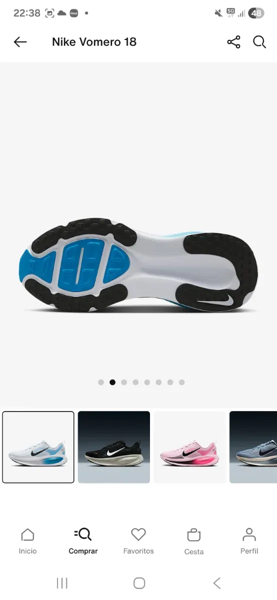 Nike Vomero 18 talla 41 nuevas a estrenar.