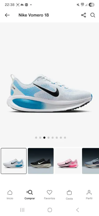 Nike Vomero 18 talla 41 nuevas a estrenar.