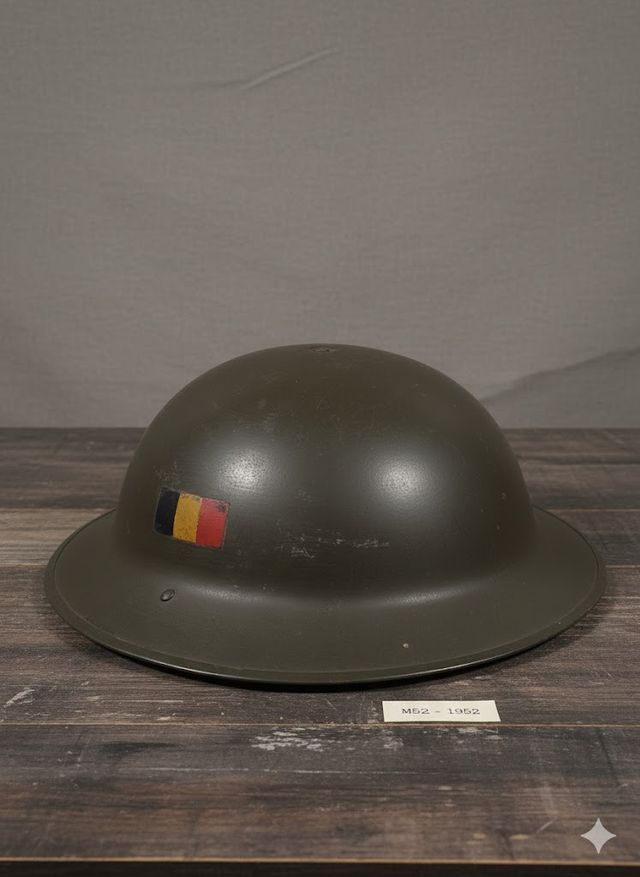 Casco Militare Belga M51 Originale - Anni '50