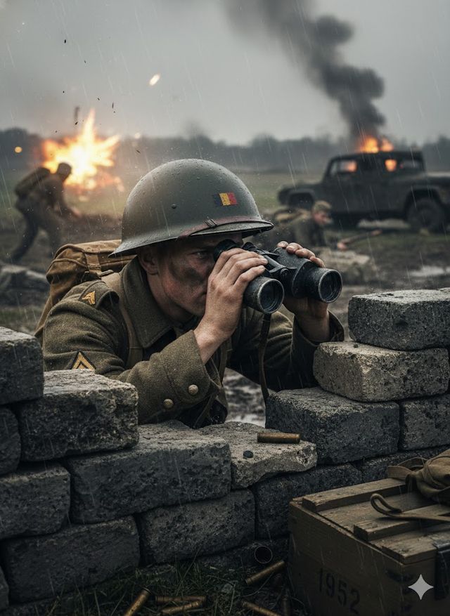 Casco Militare Belga M51 Originale - Anni '50