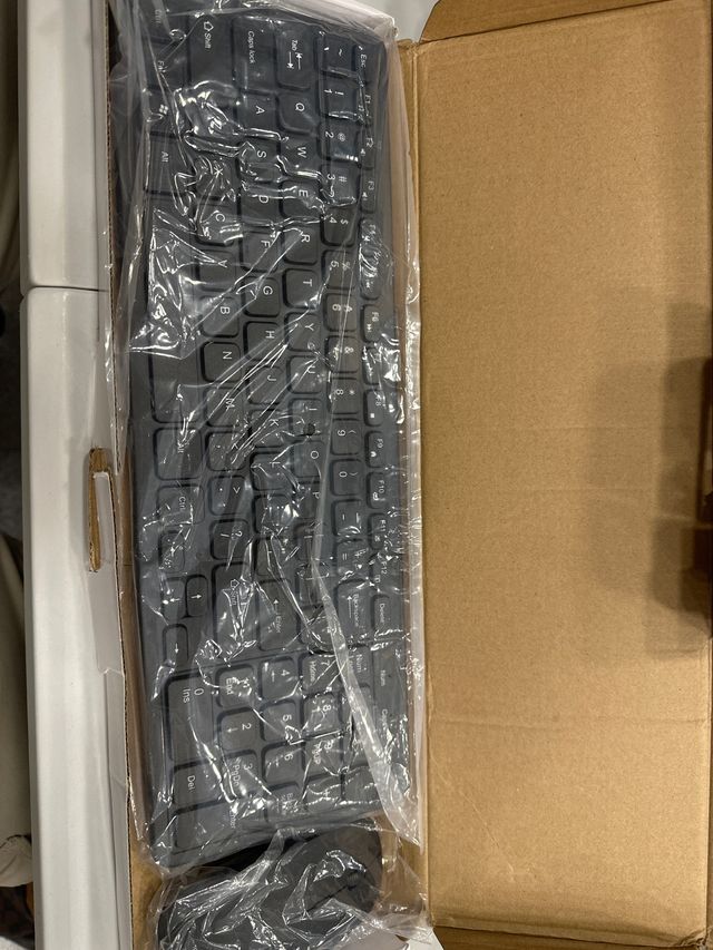 Teclado USB Inalámbrico Negro