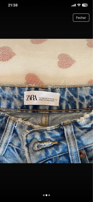Mom jeans Zara azul