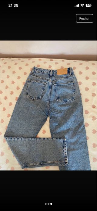 Mom jeans Zara azul