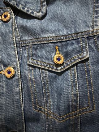Cazadora Denny Rose vaquera y pelo