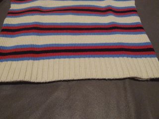 Chaleco de punto a rayas