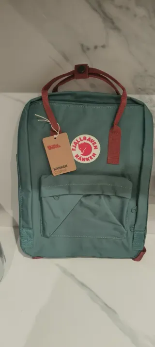 Mochila kankën Teal y Rojo