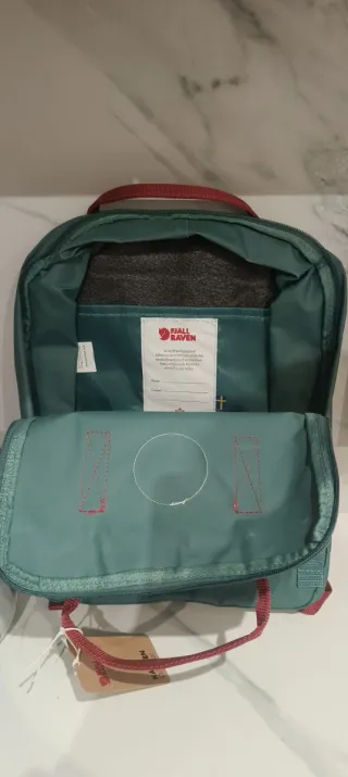 Mochila kankën Teal y Rojo