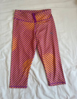 Mallas deportivas Puma rayas morado/naranja