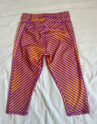 Mallas deportivas Puma rayas morado/naranja