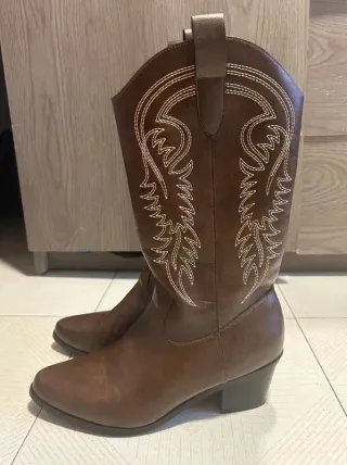 Botas cowboy mujer marrones