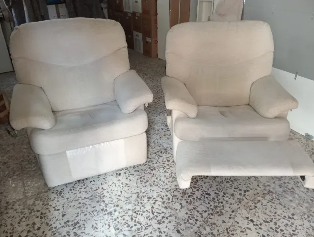 2 Sillones Beige Tela