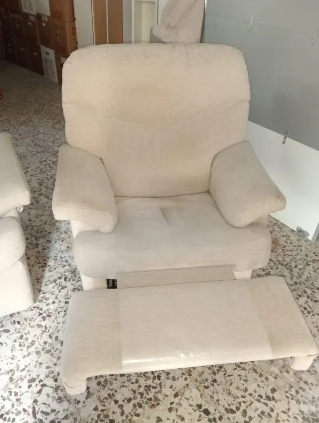 2 Sillones Beige Tela