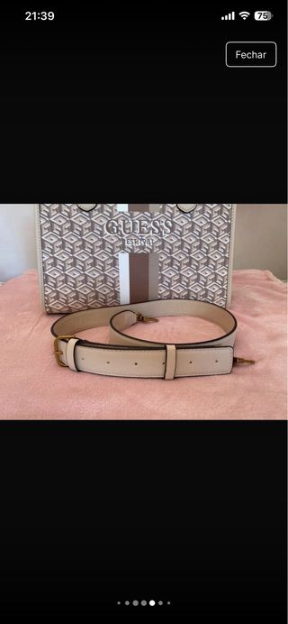 Mala Guess bege e castanho