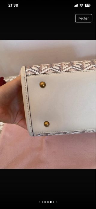 Mala Guess bege e castanho