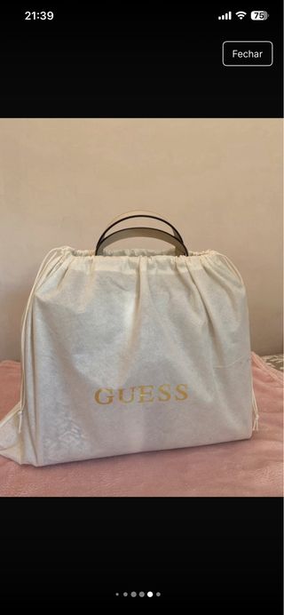 Mala Guess bege e castanho