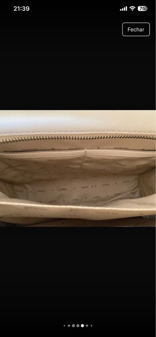 Mala Guess bege e castanho