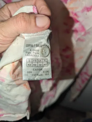 Blusa mujer volantes rosa y blanco