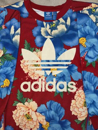 Sudadera Adidas Originals Floral Roja