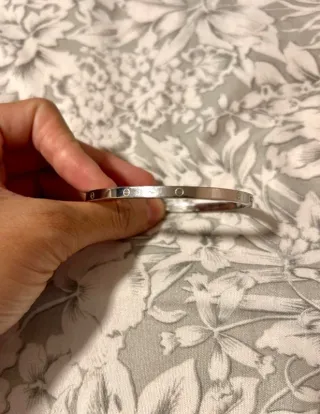 Pulsera de acero plateada