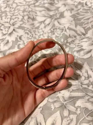 Pulsera de acero plateada