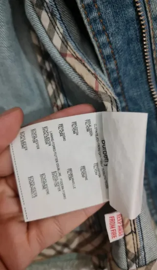 Cazadora vaquera Burberry