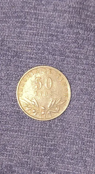 Moneta 50 Avos Repubblica Portoghese 1951