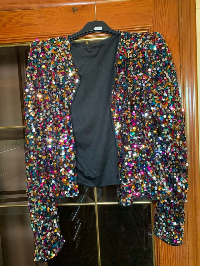 Blazer lentejuelas multicolor