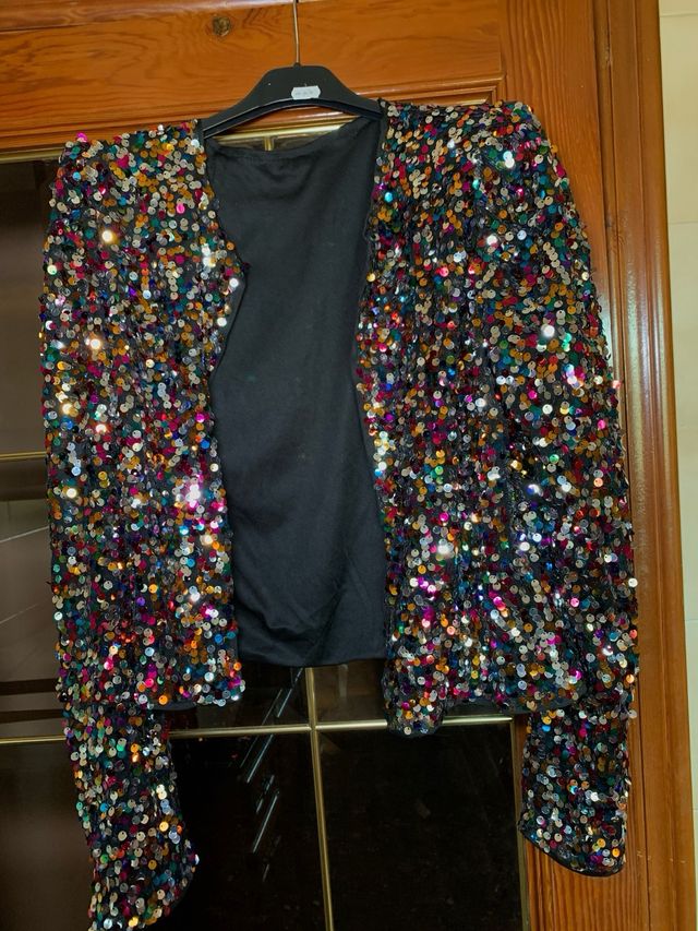 Blazer lentejuelas multicolor