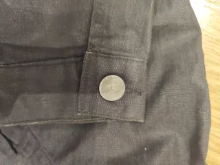 Cazadora Massimo Dutti T.38 Gris Oscuro Azulada