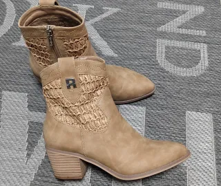 Botines Refresh Beige/Camel