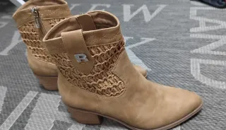 Botines Refresh Beige/Camel