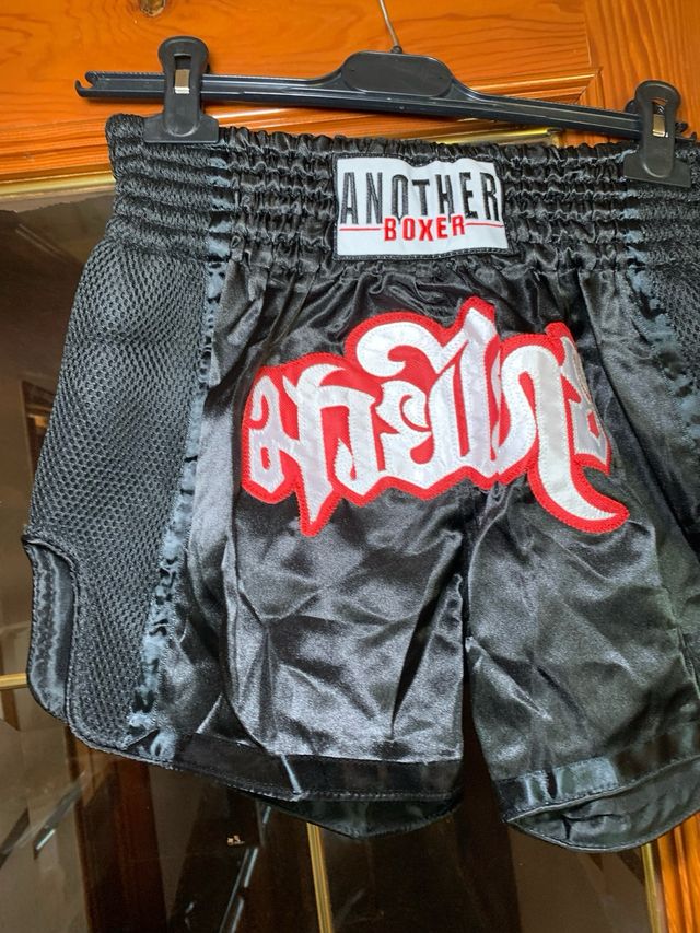 Pantalones Cortos Muay Thai Another Boxer Negros