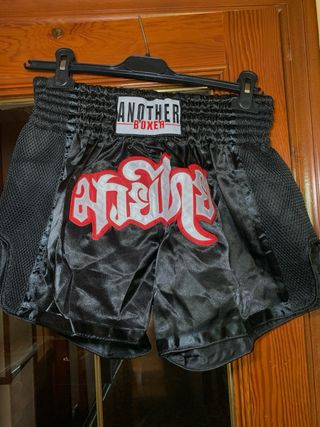 Pantalones Cortos Muay Thai Another Boxer Negros