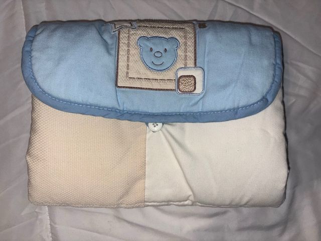 Cambiador Portátil Bebé Artemur Oso Azul.